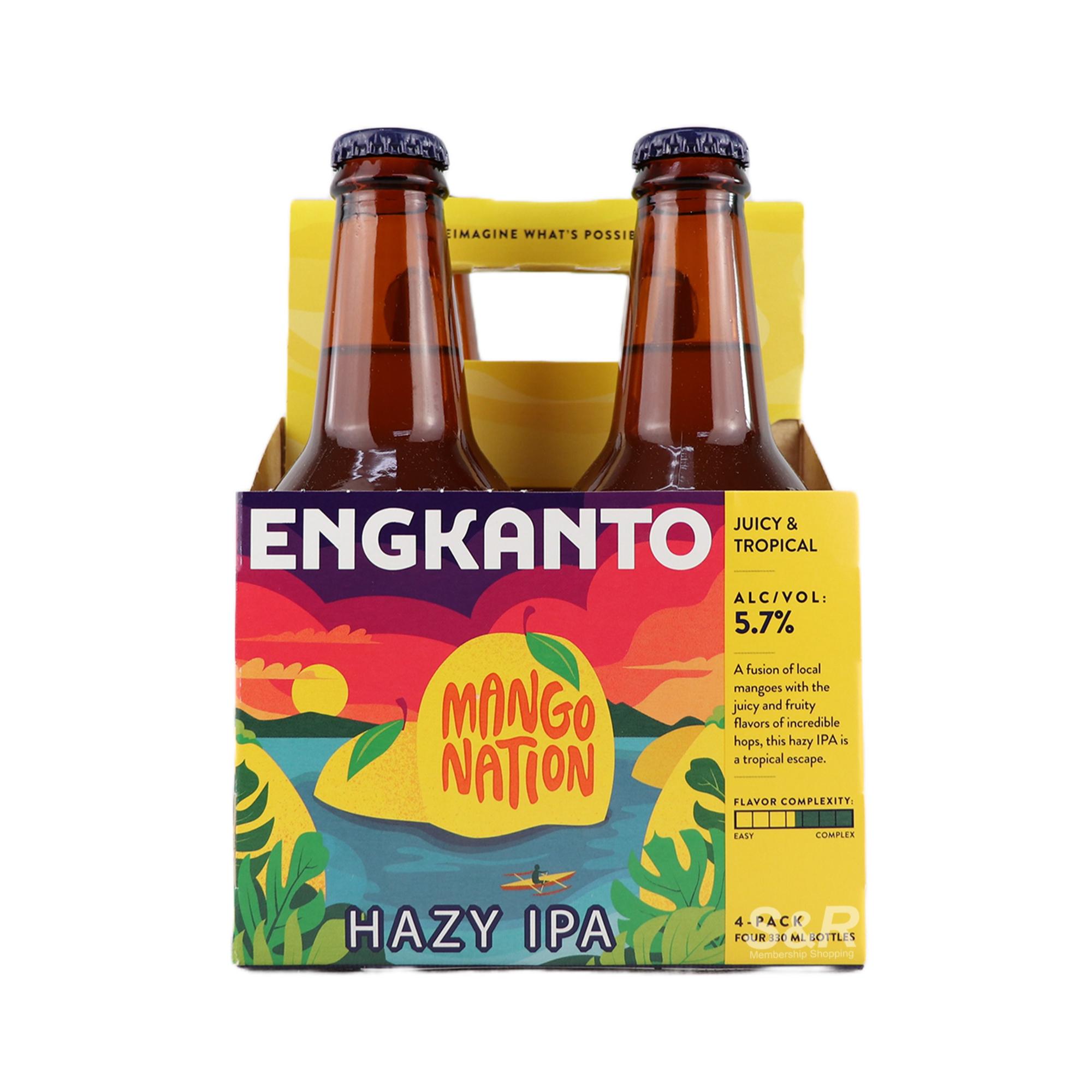 Engkanto Mango Nation Hazy IPA Beer (330mL x 4pcs)